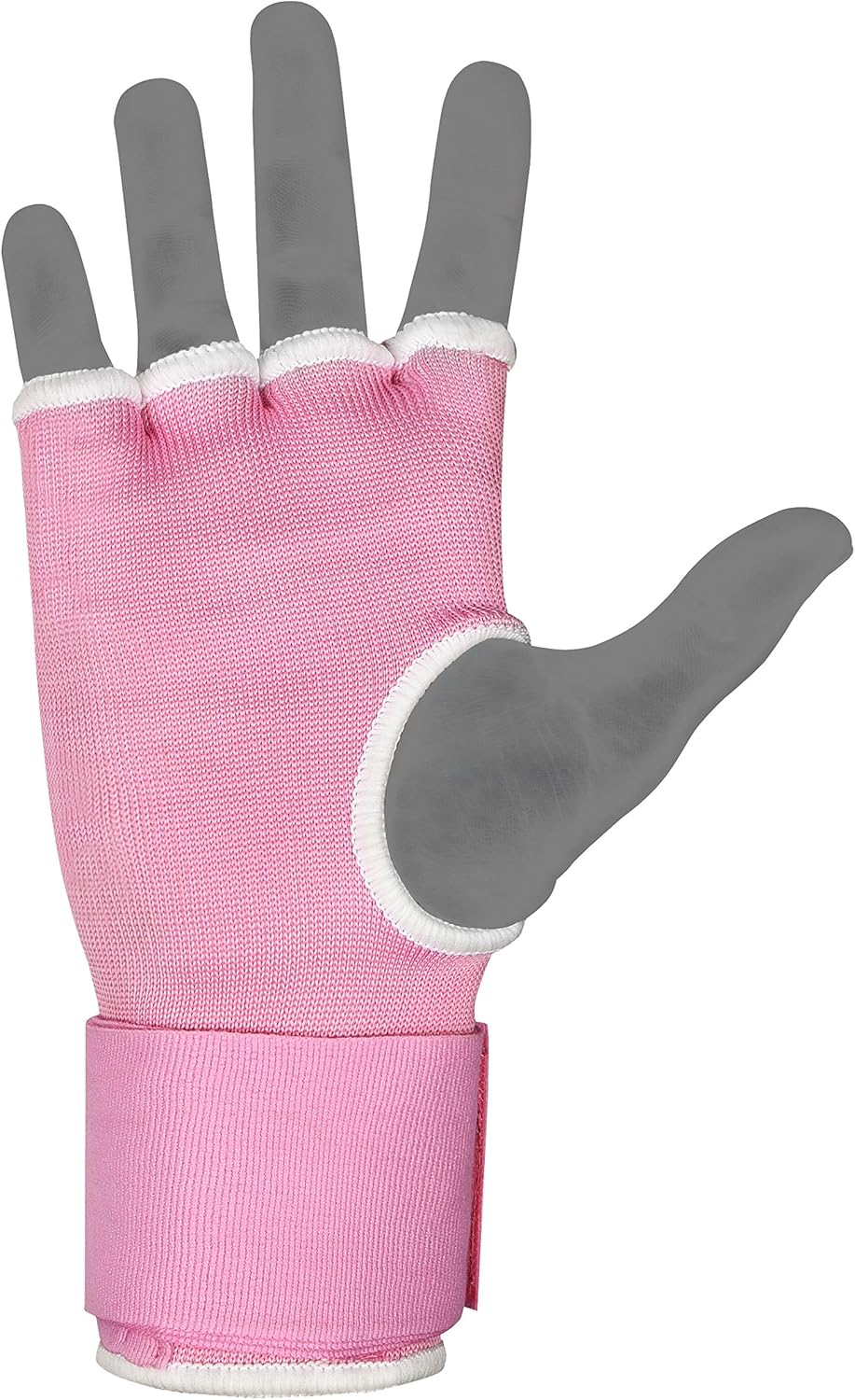 HUNTER Gel Padded Inner Gloves with Hand Wraps for Boxing, Quick Elastic Training Wraps for Men & Women, Muay Thai MMA Kickboxing Martial Arts Knuckle Wrist Protector (Pair)