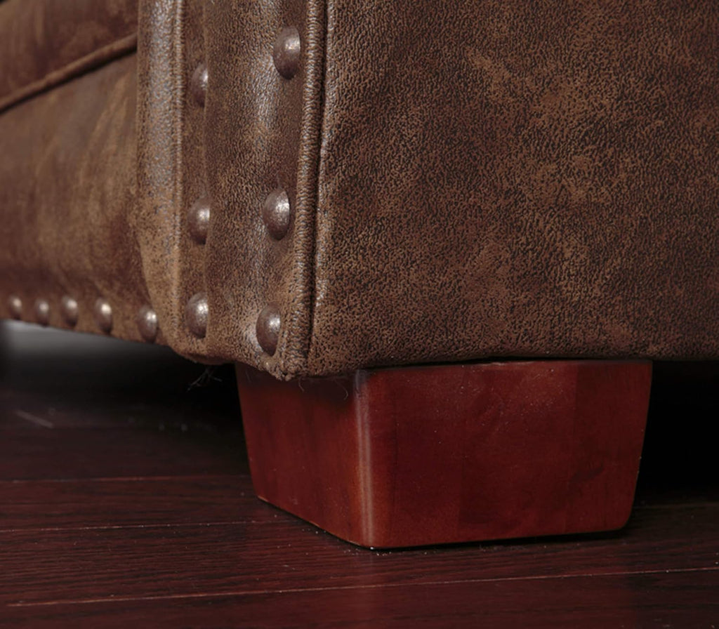 American Furniture Classics Model Wild Horses Two Piece Sofa sectional Pinto Brown