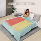 Coperta Elettrica Riscaldata 72"x84" Taglia Completa, Morbido Pile di Corallo con 4 Livelli di Riscaldamento e Spegnimento Automatico dopo 10 Ore, Lavabile in Lavatrice, Tessuto Morbido e Accogliente per la Casa, Grigio Scuro