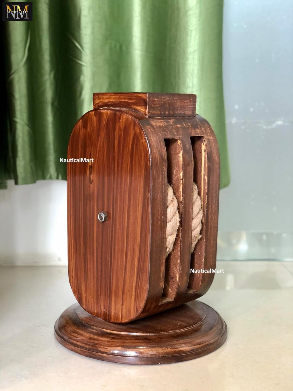 NauticalMart Ship Wheel Table Base Coffe Table Decorative Nautical Pirate Decor