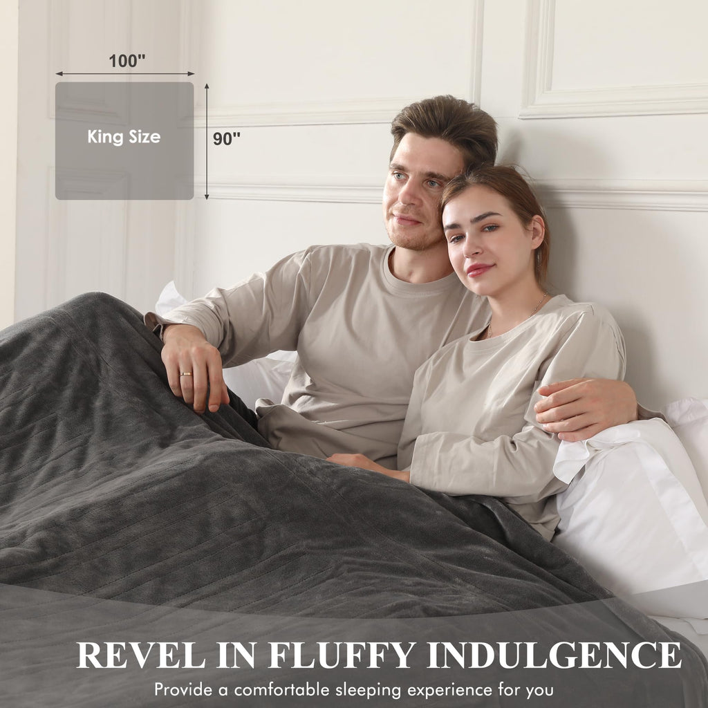 Heated Blanket Electric Blanket Full Size, Super Soft Cozy Upgraded Flannel Heating Blanket with 6 Heating Levels & 1-10 Hours Auto Off, Fast Heating & Overheat Protection, 72" x 84", Dark Gray