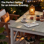 JUMMICO Square Coffee Table with Dual Storage Compartments, Modern Wood Cocktail Table for Living Room, Farmhouse Lounge & Office Reception (Gray & White)