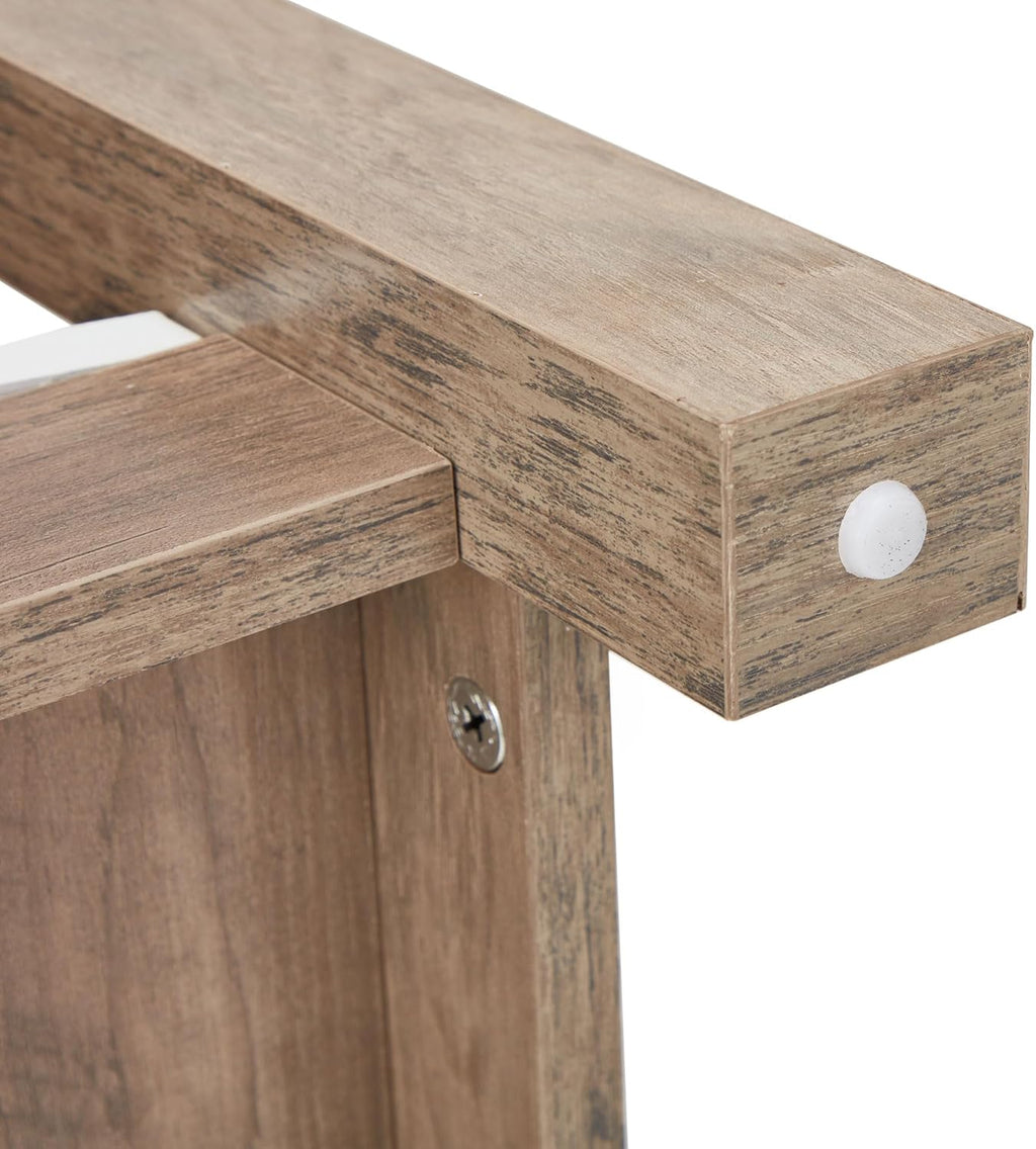 JOMEED 31.5 Inch Square Coffee Table with Bottom Storage Shelf, Modern Farmhouse Style Living Room Office Accent Table Furniture, Beige