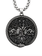 HAQUIL Viking Celtic Wiccan Tree of Life Pendant Necklace, Tree of Life Jewelry Gifts for Men and Women