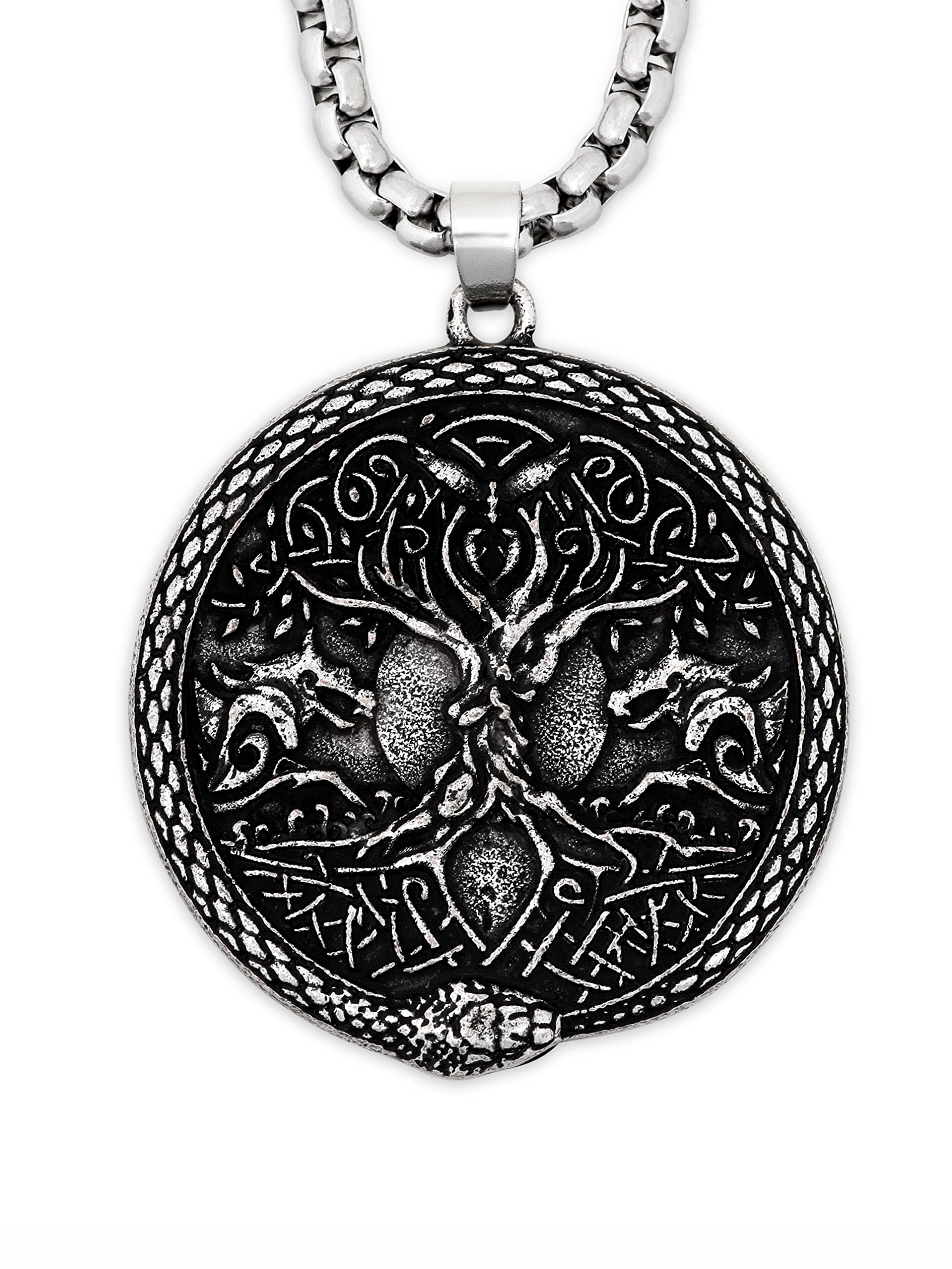 HAQUIL Viking Celtic Wiccan Tree of Life Pendant Necklace, Tree of Life Jewelry Gifts for Men and Women