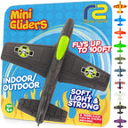 Airplane Toy Foam Airplanes for Kids - Best Easter Stuffers for Boys & Girls - Easy Throwing Air Planes - Gift Idea Toy Games - Styrofoam Plane Glider - Great Gifts for Ages 4 5 6 7 8 9+ Year Old
