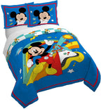 Jay Franco Kids Duvet Cover Set – 3 Piece Super Soft Bedding with Sham Pillowcase, Cover ONLY Comforter Not Included, Blue - Minecraft, Full