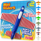 Airplane Toy Foam Airplanes for Kids - Best Easter Stuffers for Boys & Girls - Easy Throwing Air Planes - Gift Idea Toy Games - Styrofoam Plane Glider - Great Gifts for Ages 4 5 6 7 8 9+ Year Old
