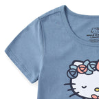 Hello Kitty Sanrio Girls 2 Piece Short Sleeve T-Shirt and Bike Shorts Set for Big Kids