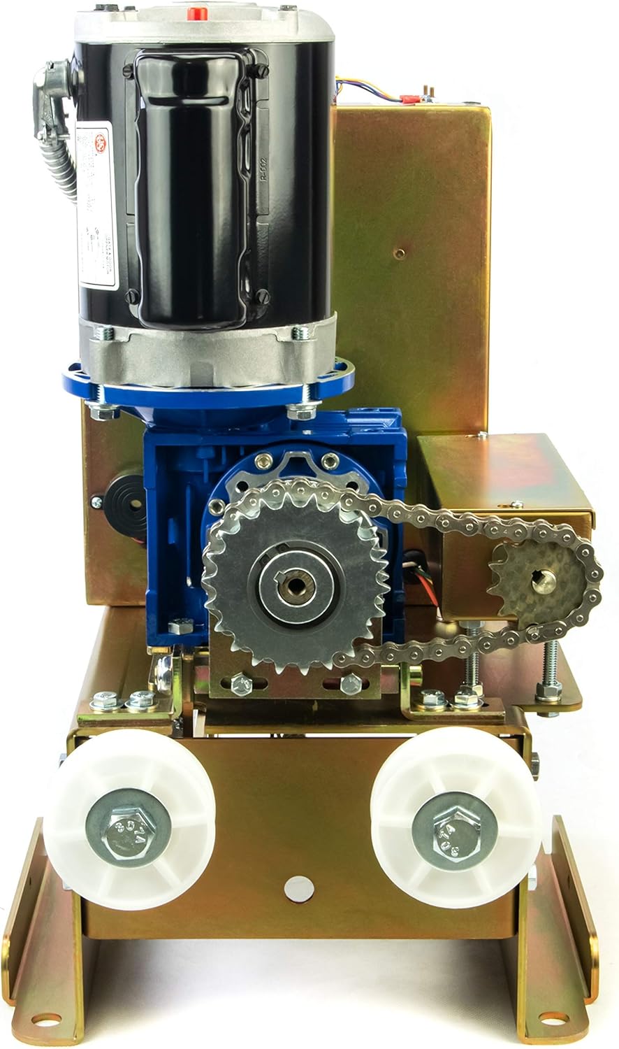 Eagle-1000 FR 1/2 HP Slide Gate Operator Motor for Residential Access Control Entrance - up to 27' ft 600lbs for Home or Light Commercial Businesses with 2 Remotes, Receiver, and Photo Eye Monitor