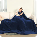 Couverture chauffante électrique DUODUO 72"x84" en polaire corail chaude avec 4 réglages de chaleur et arrêt automatique de 10 heures Protection contre la surchauffe - Gris 