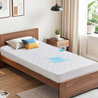 BEDLORE Waterproof Mattress Protector, Queen Size Mattress Pad Noiseless with Deep Pocket 6"-18" Depth, Soft Breathable Dirt-Proof Bed Mattress Cover Washable for Home, Bedroom, Hotel (Gray)