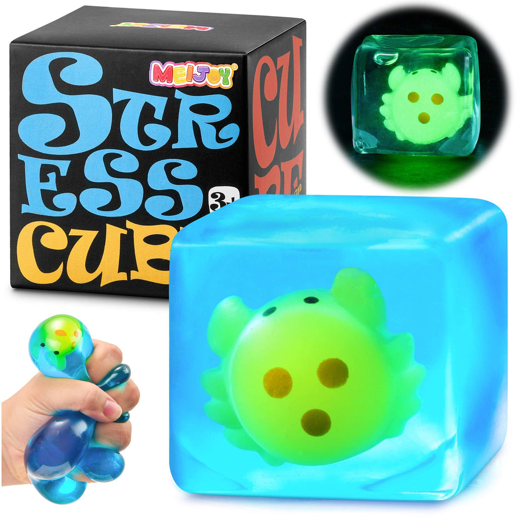 Stress Cube Fidget Toys Adults - Sensory Toys for Kids with Autism Stress Balls for Adults Squishy Toys for Anxiety Squeeze Fidgets for Teens Stress Relief Gifts Easter Basket Stuffers