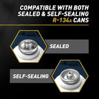 InterDynamics Car Air Conditiioner Gauge and Hose by InterDynamics, A/C Pro Air Conditioner Recharge Gauge and Dispenser for Cars, Trucks, 24 In Hose