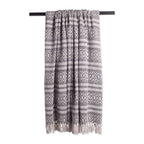 DII Rustic Farmhouse Cotton Adobe Stripe Blanket Throw with Fringe for Chair, Couch, Picnic, Camping, Beach, & Everyday Use, 50 x 60