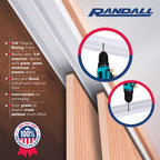 Randall Manufacturing 1/4" Plastic Sliding Door Track (White, 4 FT Long)
