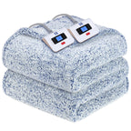 SEALY Electric Blanket Heated Throw 50"x60" Soft Double Sherpa Super Cozy with 6 Fast Heating Levels & 2-10 Hours Auto-Off, Over-Heat Protection, Machine Washable, Charcoal