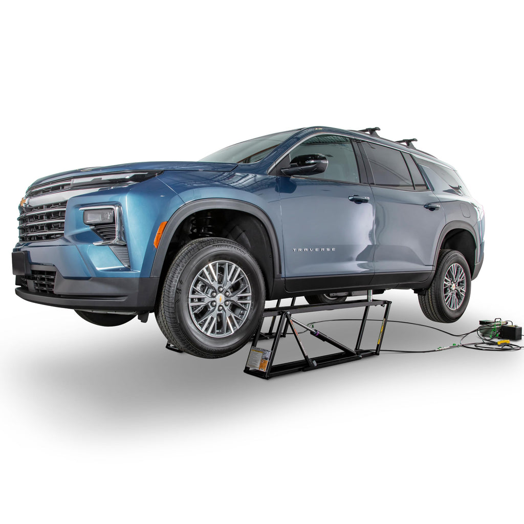QuickJack 8000TLX Portable Car Lift with 8,000lb Capacity, with 110V Power Unit, Safe & Portable Design Garage Lift for Home, Garage, Shop, or Mechanic Auto Repair