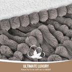 Coperta Elettrica Riscaldata Plaid con 5 Livelli di Riscaldamento e Spegnimento Automatico dopo 4 Ore, Plaid Riscaldato 50"x60" con Certificazione ETL e FCC per Casa e Ufficio, Lavabile in Lavatrice, Grigio Scuro