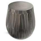 SIMPLIHOME Whitney Industrial 17 inch Wide Metal Storage Accent Side Table in Antique Bronze, Fully Assembled for the Living Room and Bedroom