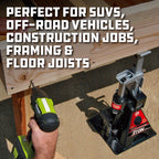 Powerbuilt 3 Ton, Bottle Jack and Jack Stands in One, 6000 Pound All-in-One Car Lift, Heavy Duty Vehicle Unijack, 640912, Black