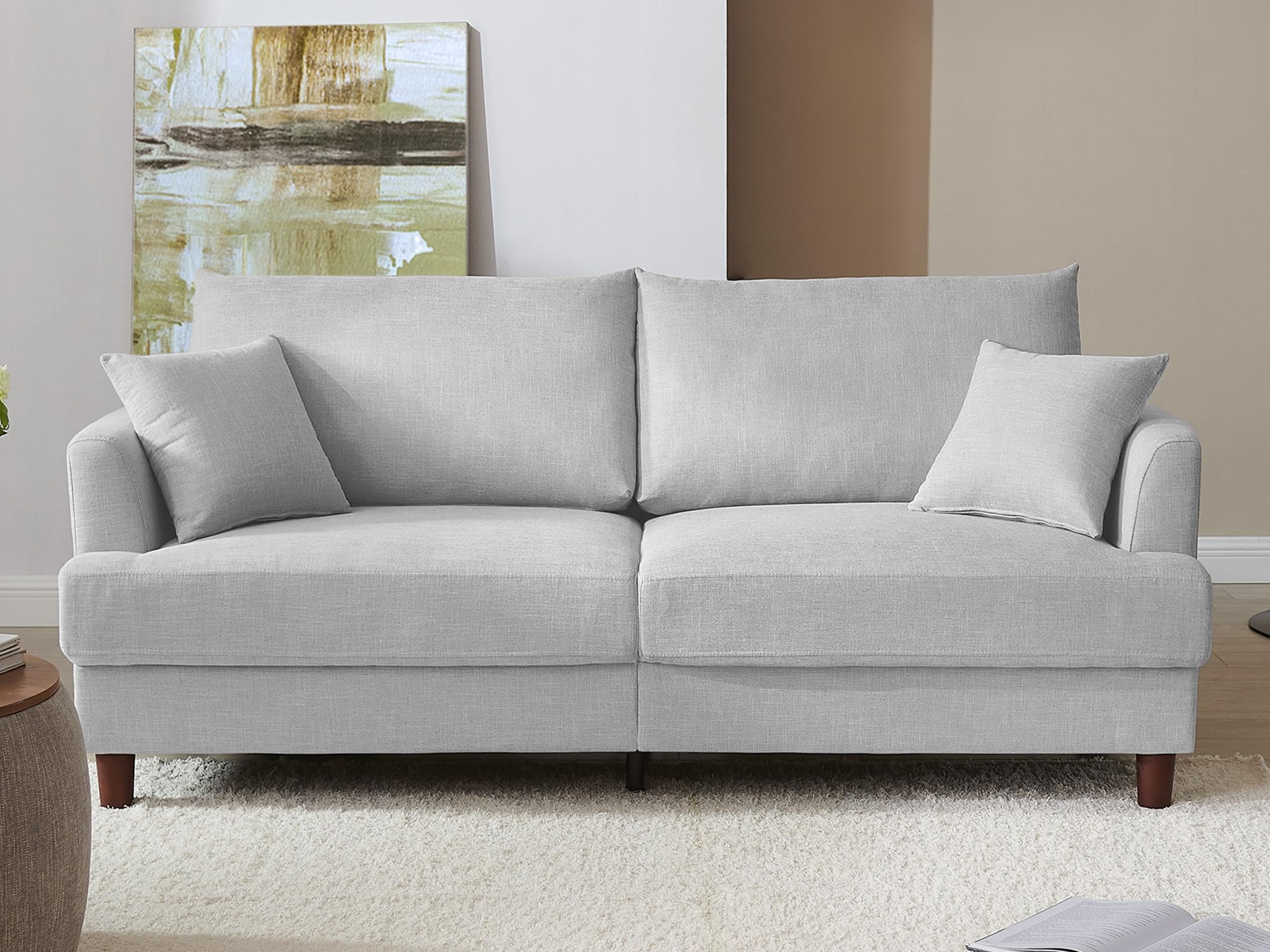 L Shaped Convertible Sleeper Sofa Bed, 84" Sectional Couch for Living Room - Pull Out Bed, Reversible Chaise with Storage, Dual USB-C Charging, Removable & Washable Dark Grey Linen Covers