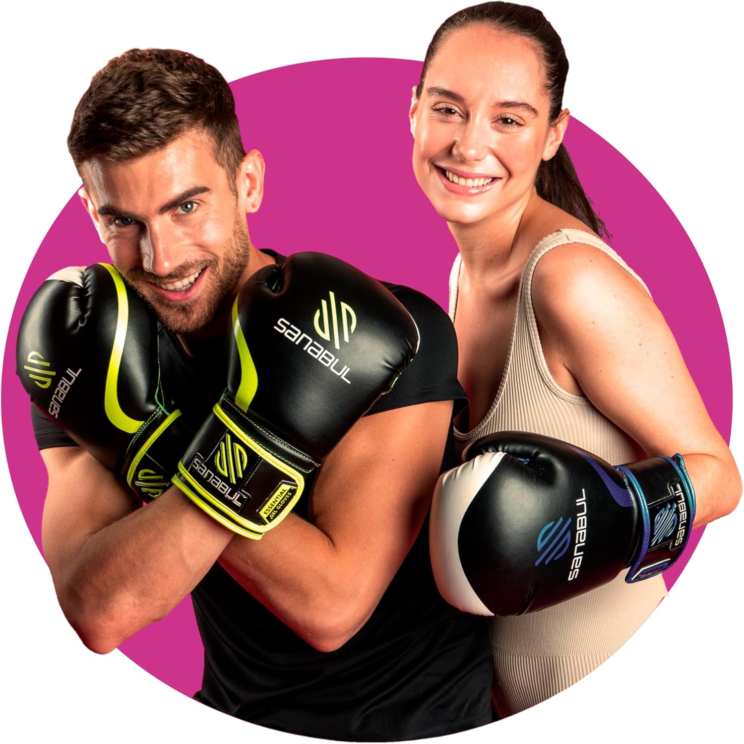 Sanabul Essential Gel Boxing Gloves for Men & Women, Kickboxing MMA, Muay Thai Gloves and Heavy Bag Training Punching & Sparring