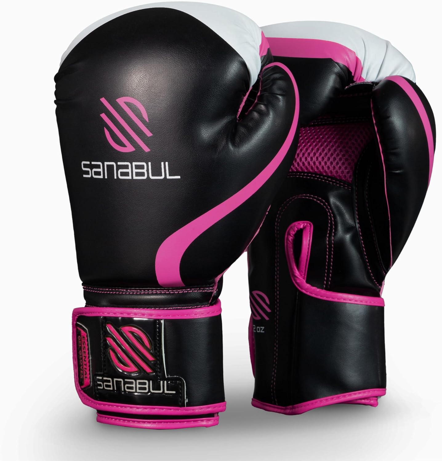 Sanabul Essential Gel Boxing Gloves for Men & Women, Kickboxing MMA, Muay Thai Gloves and Heavy Bag Training Punching & Sparring
