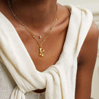 KissYan Bubble Letter Halskette, 14K vergoldet, personalisierter 3D puffiger Ballon-Anhänger mit verstellbarer Perlenkette, zierliches Schmuckgeschenk für Frauen (Gold A)