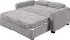Serta Ainsley Queen Size Convertible Sofa Bed, Light Grey