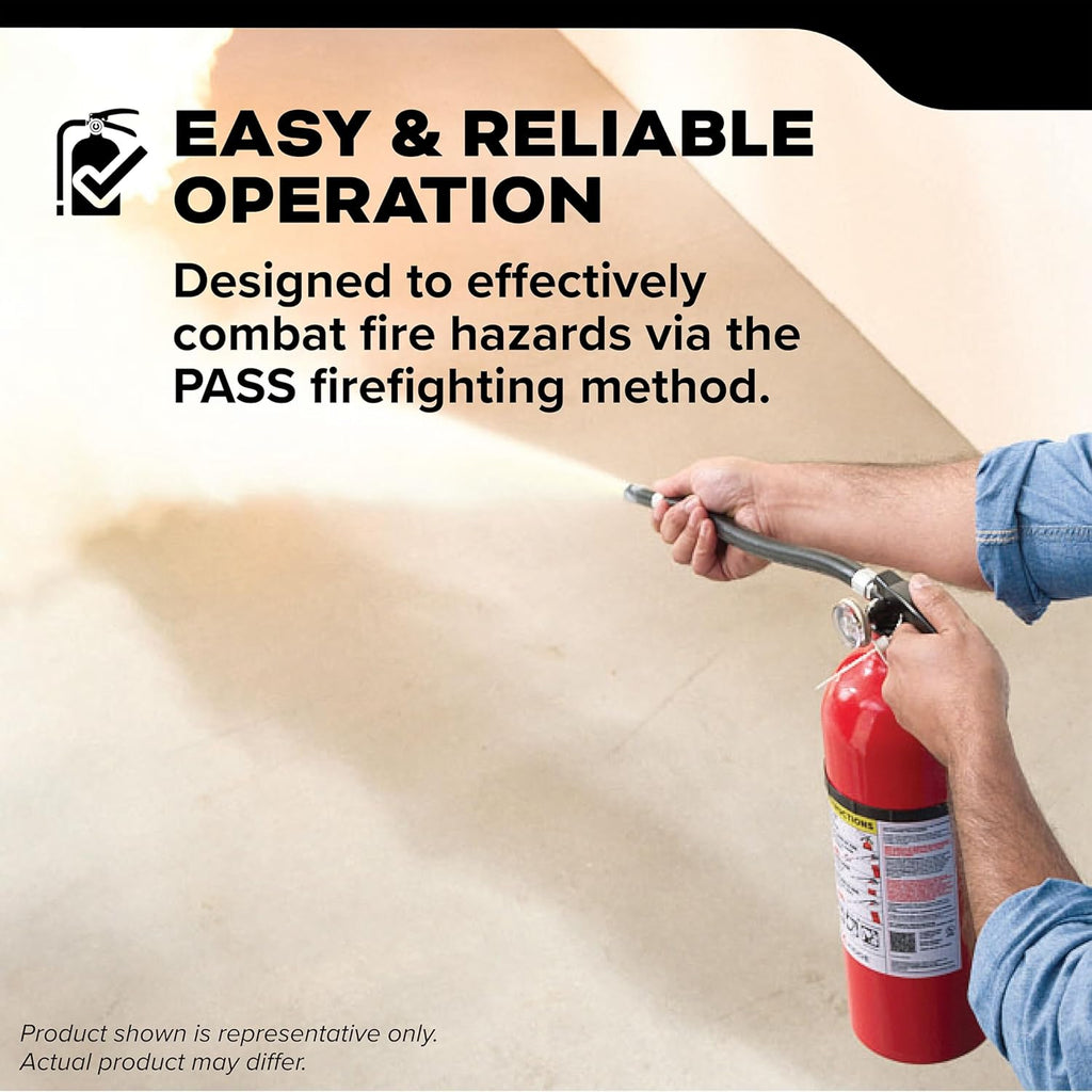 Kidde Commercial-Grade Fire Extinguisher for Office, Schools, Rechargeable, 2A10BC, 2 Pack