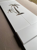 Double Palm Tree Shutters, Custom Exterior Shutters, High Springs Shutter Company-Sold Individually