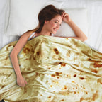 moonysweet Tortilla Blanket for Adult and Kids Double Sided Novelty Food Blanket Adult Size Funny Realistic Throw Blanket Fuzzy Fleece Blanket Flannel Teens Boys and Girls 60 inches