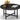 Coffee Table, 23.6" Small Coffee Tables, Black Round Coffee Tables for Living Room, Floor Table for Sitting on The Floor, Center Coffee Table with Metal Frame for Office Apartment Home