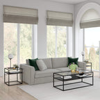 Ada 20'' Wide Square Side Table in Blackened Bronze