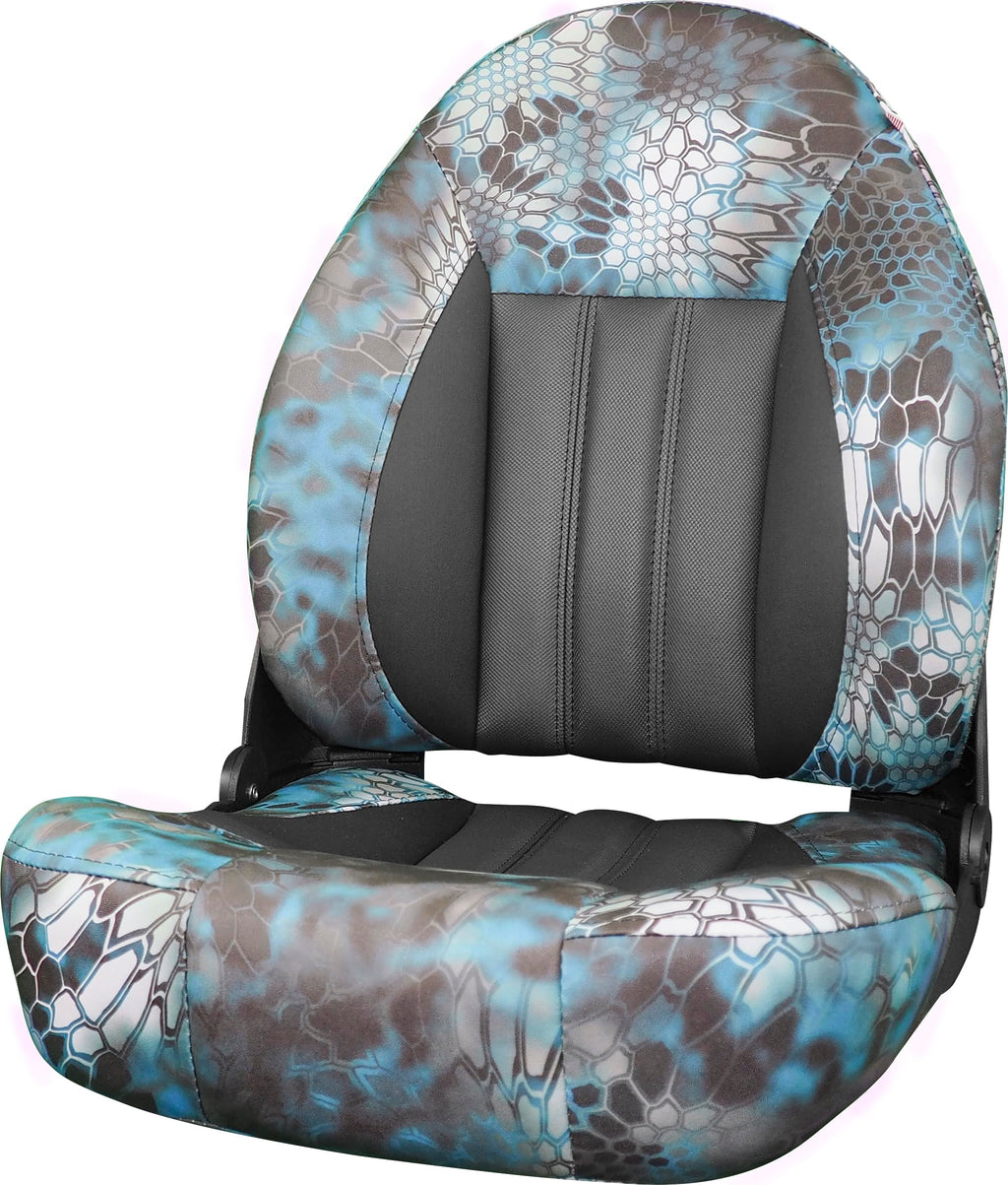 Tempress ProBax Orthopedic Folding High Back Boat Seat (Black/Charcoal/Carbon)