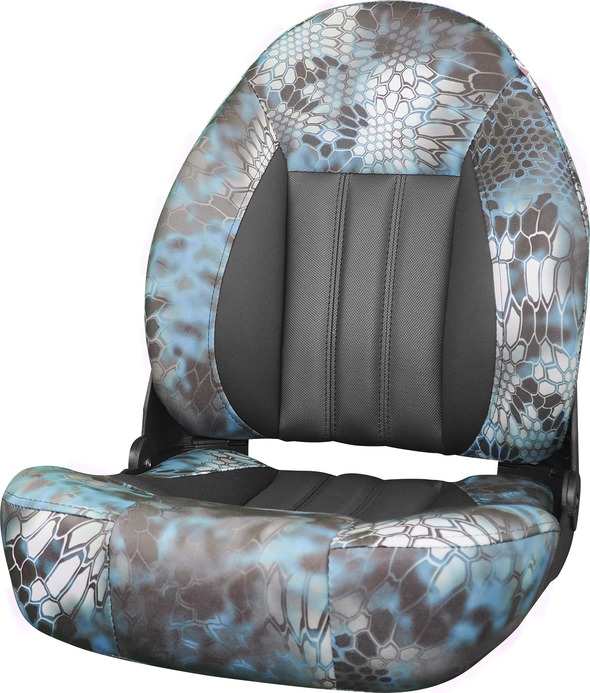 Tempress ProBax Orthopedic Folding High Back Boat Seat (Black/Charcoal/Carbon)