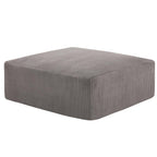 Sectional Cloud Boneless Sofa Couches for Living Room-113'' Beige 3 Seater U-Shaped Modern Lounge Couch-No Assembly Modular Corduroy Convertible Sponge Sleeper Sofas with Chaise for Home House