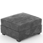 Modular Sectional Sofa,5 Pieces Sectional Couches for Living Room,L Shaped Cloud Couch Chaise Set, Black