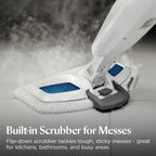 Bissell Power Fresh Steam Mop with Natural Sanitization, Floor Steamer, Tile Cleaner, and Hard Wood Floor Cleaner with Flip-Down Easy Scrubber, 1940A