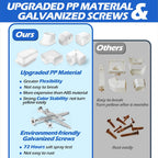 3'' 17 Ft [Quick Installation] PVC Decorative Line Cover Kit for Ductless Mini Split Air Conditioners, Central AC and Heat Pump Systems