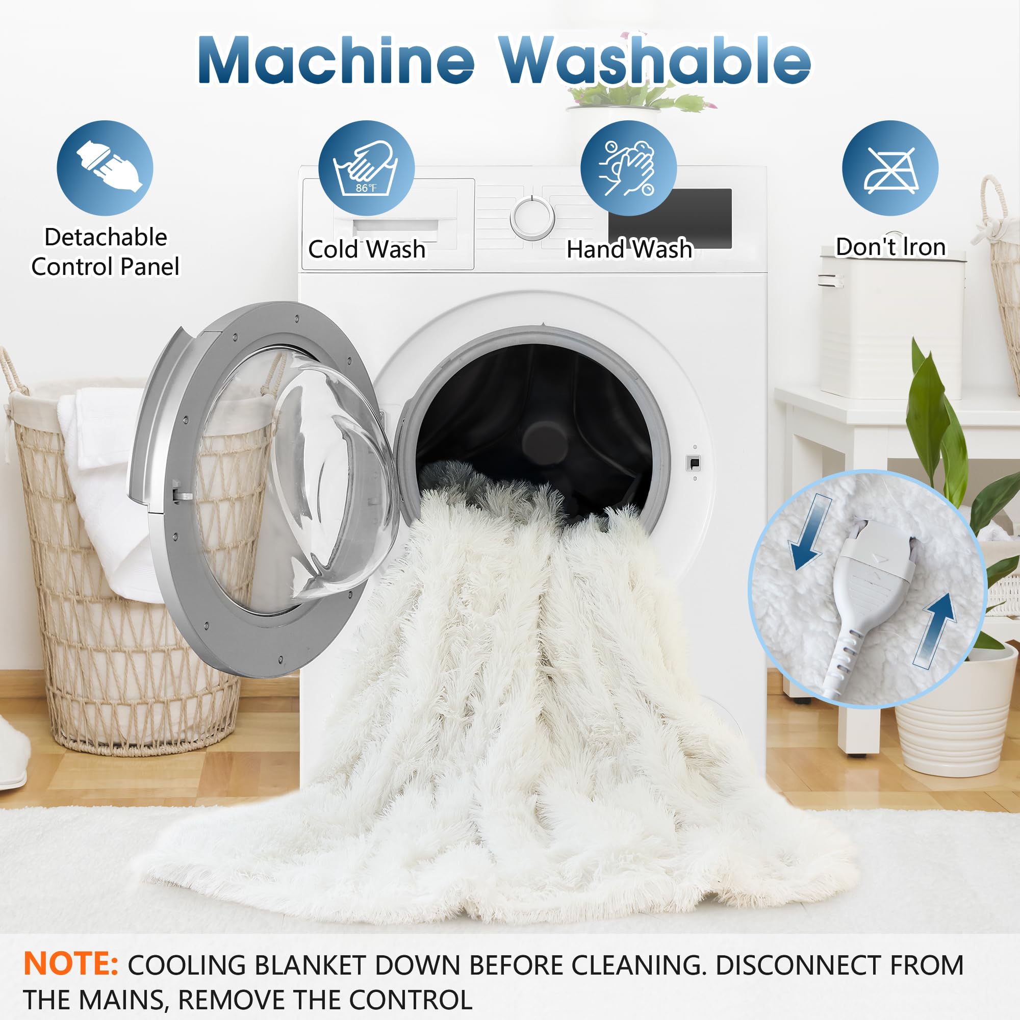 Elektrische Heizdecke mit Kunstpelz, Größe mit flauschigem Sherpa-Rücken, wärmende Plüschdecke Geschenk, weiche Heizdecken mit 10 Wärmeeinstellungen, 5 Zeiteinstellungen, ETL 50"x60", Anthrazitgrau