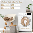 Elektrisch verwarmd deken 72" x 84" volledige maat flanellen stof met 4 verwarmingsniveaus & 10 uur automatische uitschakeling, ademend warm en wasbaar voor zacht en bed - lichtgrijs