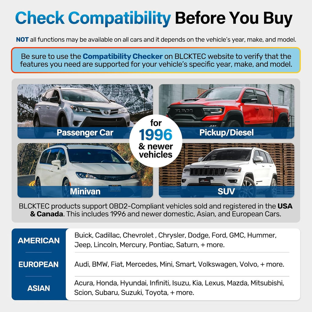 BLCKTEC 460T OBD2 Scanner Car Code Reader Engine ABS SRS Transmission Diagnostic Tool, 12 Reset Services, Oil/TPMS/EPB/BMS/SAS/DPF/Throttle Reset, ABS Bleeding, Battery Test, Auto VIN, Free Update