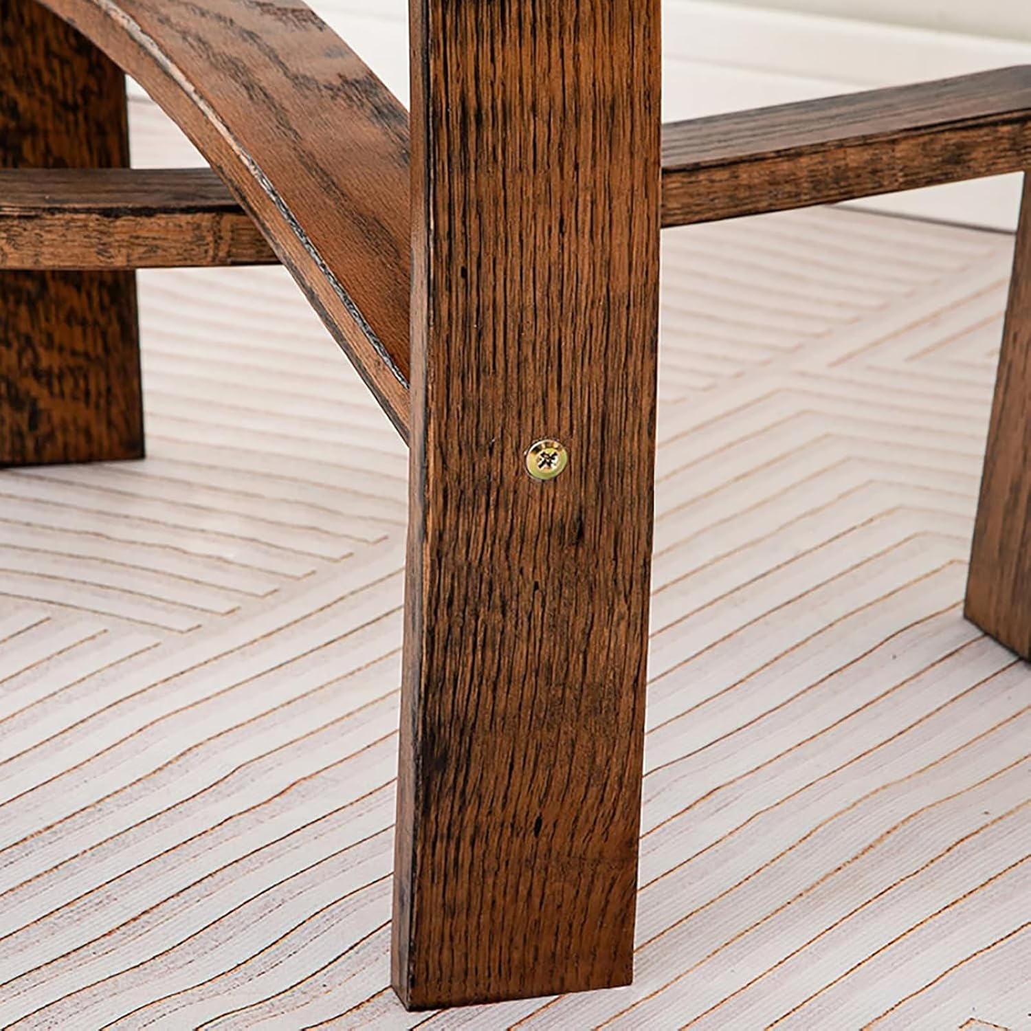 Whiskey Barrel Table,Farmhouse Wine Barrel Bourbon Accent Decor Furniture,Handcrafted Oak Side Table Round Wood End Table 24" Rustic Brown Coffee Table