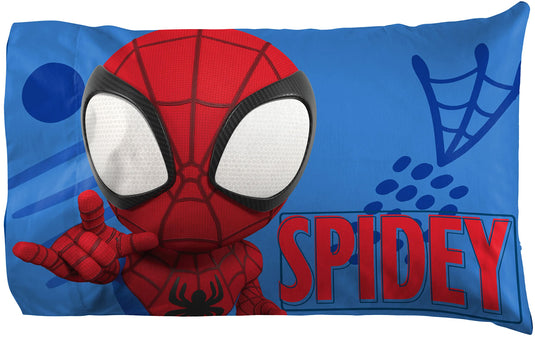 Jay Franco Marvel Spidey and His Amazing Friends Team Spidey Twin Size Sheet Set - 3 Piece Set Super Soft and Cozy Kid’s Bedding - Fade Resistant Microfiber Sheets (Official Marvel Product)