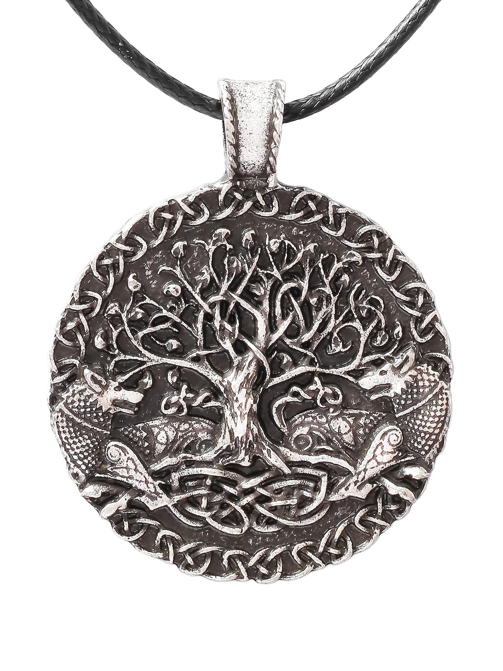 HAQUIL Viking Celtic Wiccan Tree of Life Pendant Necklace, Tree of Life Jewelry Gifts for Men and Women