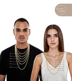 Jewelry Atelier Gold Chain Necklace Collection - 14K Solid Yellow Gold Filled Rope Chain Necklaces for Women and Men with Different Sizes (2.1mm, 2.7mm, or 3.8mm) - Grand Goldman