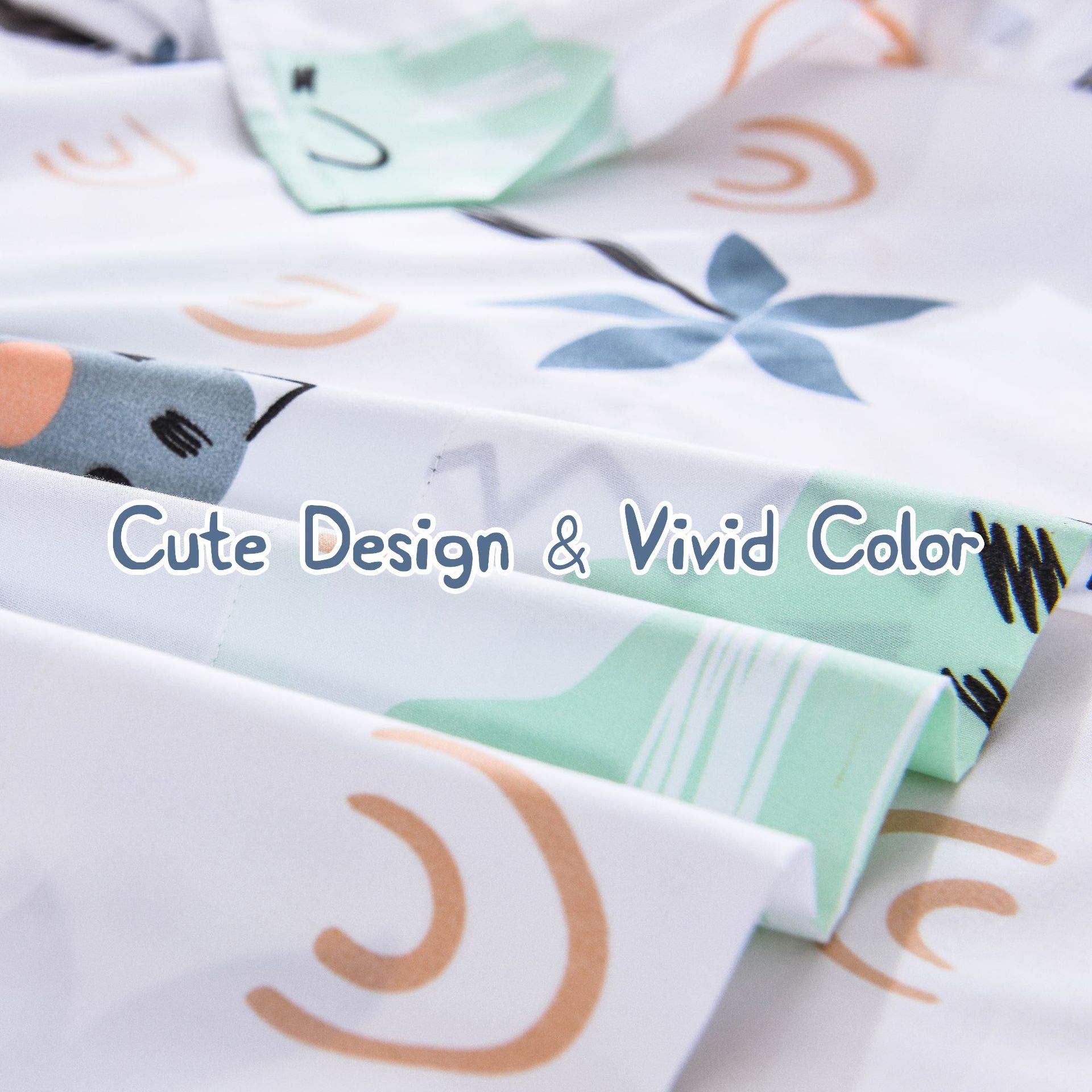 ست ملحفه کودکان یونیکورن صورتی JSD، سایز تویین، ۳ تکه، ملحفه‌های رختخواب میکروفایبر چاپ شده با طرح رنگین کمان برای دختران، جیب عمیق