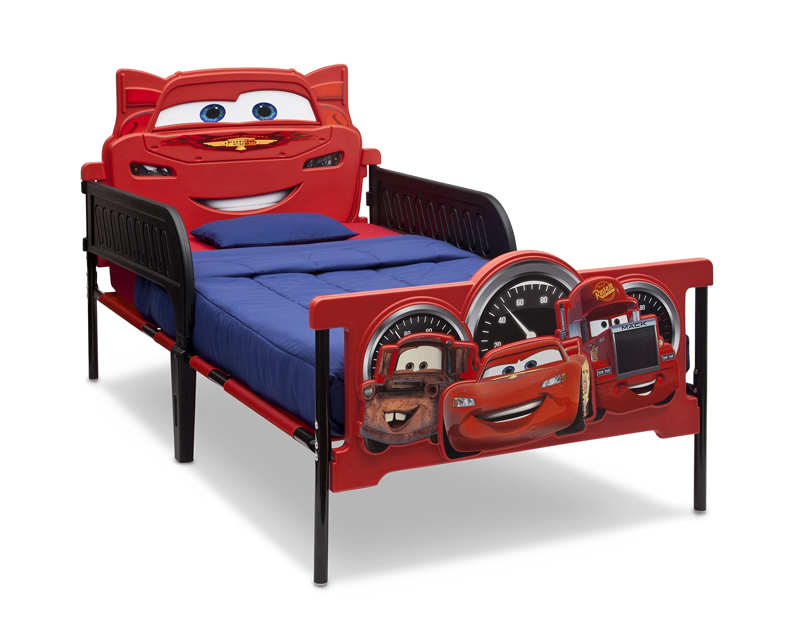 Delta Children Pied de lit en plastique 3D pour lit jumeau, Disney/Pixar Cars